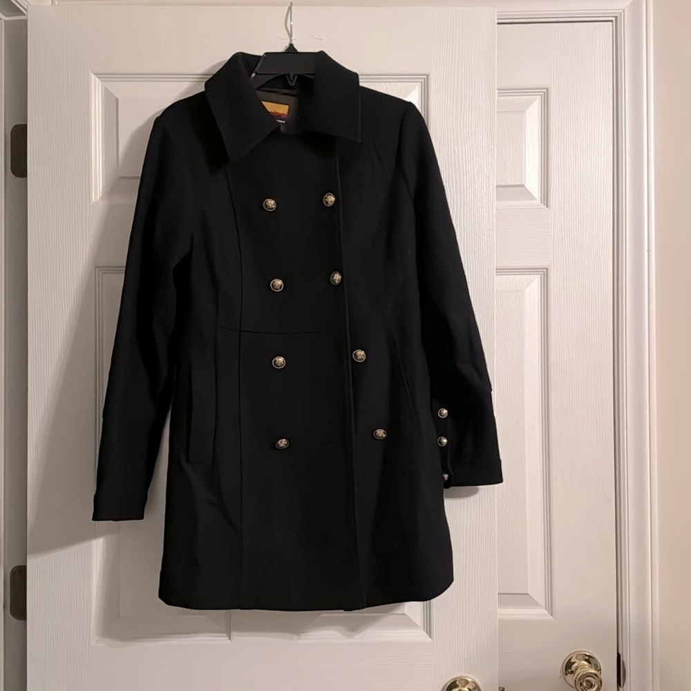 *Women’s black Pea Coat, size M